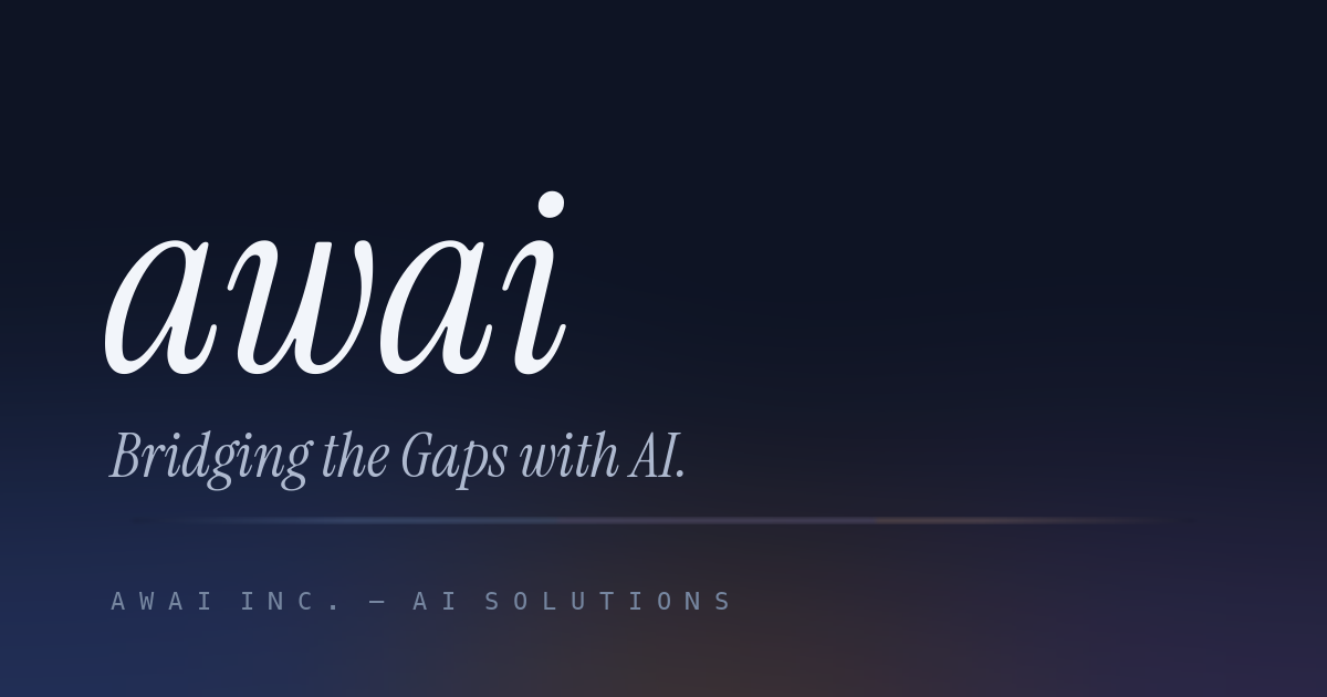 awai | AIを駆使し、社会の『あわい』を埋める